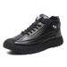 European Warm Series Autumn Winter New Fleece-Lined Warm Cotton Men's Outdoor Casual Leather Shoes Trendy Versatile Low-Cut Martin Boots_vogvips.com