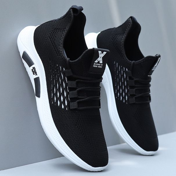 2023 New Spring/Summer Sports Breathable Mesh Trendy Soft Sole Running Versatile Casual Little White Shoes For Men_vogvips.com