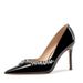 JC Women's High Heels Spring/Autumn Nude Pointed Toe Low Cut Rhinestone Trimmed Stiletto Sexy Single Shoes_vogvips.com