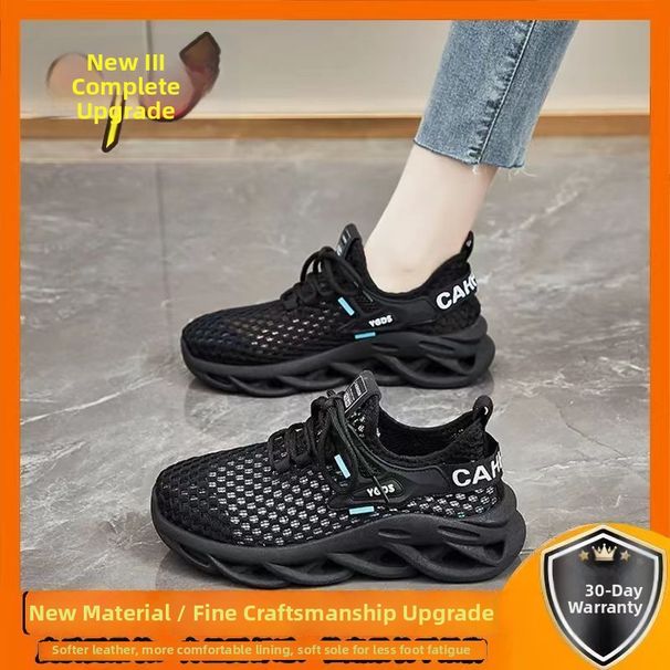 Summer New Women's Flying Woven Mesh Sports Shoes Wholesale Foreign Trade Casual Fashionable All Match Running Shoes 2023_vogvips.com