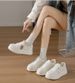The Thick-soled, Height-increasing White Sneakers For Women Are Fashionable, Versatile, Comfortable, Light, Casual And Sporty_vogvips.com