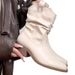 Gravity French Pointed Toe Chunky Heel Ruched Slouch For Women 2025 New Western Slimming Riding Boots_vogvips.com