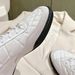 Small Fragrance Sheepskin High-Quality Style Sneakers For Women Hidden Diamond Pattern Training Lace-Up Versatile_vogvips.com