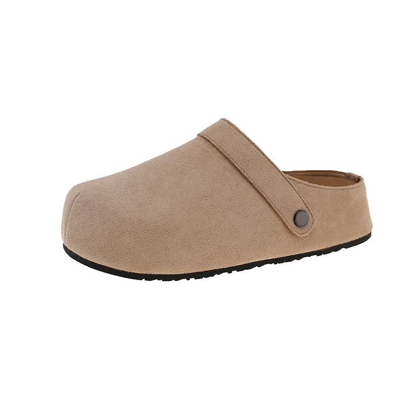 2025 Ugly-Cute Retro Closed-Toe Shoes For Women Autumn Winter New Slip-On Casual Slippers_vogvips.com