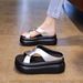 Branded Shoes, Thick-soled Height-increasing Slippers, Women's Summer 2025 New Style, Platform Soft-soled Fashion For_vogvips.com
