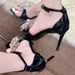 In-stock Z-268 Pointed-toe Rhinestone High-heeled Shoes For Women, 2026 New Model, Black Fashionable Stiletto With_vogvips.com