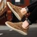 Luxury Men Casual Shoes Pig Skin Flat Men Sneakers Genuine Leather Business Running Shoes For Men Autumn 2024 New Tennis Shoes_vogvips.com