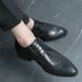 New High-End Formal Leather Men's Height Increasing Business Shoes, Breathable Pointed Toe British Casual Shoes_vogvips.com