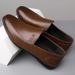 Breathable 2025 New Loafers Slip-On Leather Sole Soft Surface Driving Casual Men's Shoes_vogvips.com