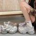 2025 Fashion Thick-Soled Casual Sneakers Mesh Breathable Spring Versatile Trendy Dad Shoes For Women New Model_vogvips.com