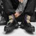 Casual Retro Medium Tube Round Head Tooling Boots Thick Sole Heightening Casual Lace-up Martin Boots_vogvips.com