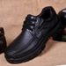 Suitable For All Seasons Men's Business Casual Leather Men Soft Non-Slip Thick Sole Dad Versatile Middle-Aged And Elderly Large Size Shoes_vogvips.com