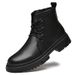 Martin Boots Men's High-top Men's Shoes High-top Men's Trendy Leather Shoes Fleece Tooling Boots_vogvips.com