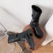 Belt Buckle For 2024 New Style High Black Thick Sole Mid-Calf Riding Women Over-the-Knee Long Boots_vogvips.com