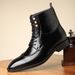 European Warm Series 2025 New Men's Versatile Martin British Style Mid-Top Shoes Fashion Trend Casual Leather Boots_vogvips.com