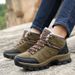 New Velvet Warm Outdoor Mountaineering Cotton Korean Version High Top Lace Up Large Size Tourist Hiking Shoes 9F6_vogvips.com