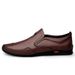 Walking Pattern Casual Leather Shoes Non-slip And Wear-resistant Work Men's Shoes_vogvips.com
