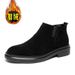 European Warm Series Martin Autumn Winter Fleece Lined Warm British Style Short Suede Leather Mid-top Men's Boots_vogvips.com