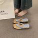 Wedge Heel Flip-flops With Hidden Heel – Fairy Shoes For Outdoor Wear – 2026 Summer Casual Vacation Platform Sandals_vogvips.com