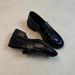 Vintage British Style Loafers For Women - Round Toe Slip-On Shoes With Studs & Wrinkles, Chunky Heel, Black & Brown Casual Flats_vogvips.com