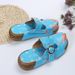 Independent Brand Spring-summer New Thick-soled Flat Sandals In Ethnic Candy Colors For Women, Beach Closed-toe_vogvips.com