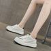 Platform White Shoes Women's Ankola Red Casual Sports Board Shoes Student Women's Shoes_vogvips.com