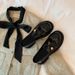 Soft Version~Women's Slip-on Loafers With Small Gold Coins, High-heeled British Style Leather Shoes, Chunky Heel, Soft_vogvips.com