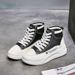 Thick Soled White For Women New Autumn High Top Short Boots Instagram Trendy Sports And Casual Sponge Board Shoes_vogvips.com