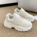 2023 Summer New Thick-Soled Breathable Single-Layer Platform Dad Sneakers Sports Ultra-High Heel Kitten Leg White Shoes_vogvips.com