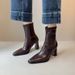 Sheepskin~French High Heel Slim Short For Women 2025 New Autumn Winter British Style Single Stretch Boots_vogvips.com