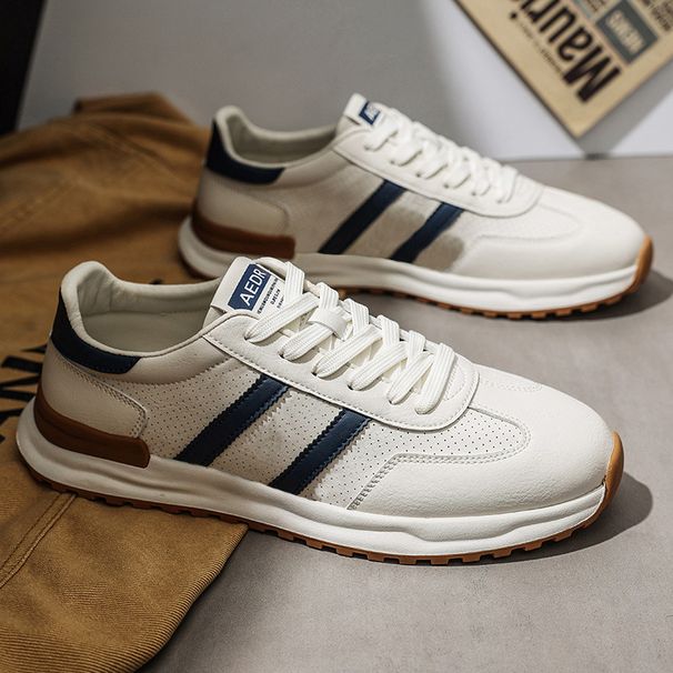 Autumn Breathable Sneakers New Brand Versatile Sports Casual White Men's Trendy Shoes_vogvips.com