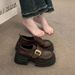 Small Leather Shoes Women's Muffin Thick Heel Jk Loafers Platform Single Shoes_vogvips.com
