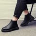 European Warm Series Men's Martin Spring And Autumn High-top British Style Winter Fleece-lined Work Short Boots_vogvips.com