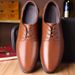 Formal Leather British Style Korean Version Black Pointed Toe Trendy Business Casual Sole Soft Surface Men's Shoes_vogvips.com