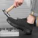 Men's Shoes New Flying Woven Labor Shoes For Men Breathable Anti Smash And Anti Puncture Plastic Steel Head Solid Bottom Insulation_vogvips.com