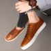 Men's Summer Business Genuine Crocodile Pattern Casual Shoes, European Style Formal Large Size Leather Shoes For Men_vogvips.com
