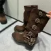 2024 Cowhide Leather Womens Y2k Retro Detachable Bucket Motorcycle Boots Brown Buckle Strap With Boots241018_vogvips.com
