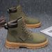 Men's Waterproof Work Boots Anti-Slip Steel Toe Construction Shoes Heavy Duty Hiking Boots Comfortable Leather Martin Boots For Outdoor_vogvips.com