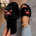 2025 Foreign Trade Women's Furry Slippers Winter Warm Home Cotton Slippers_vogvips.com