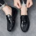 SHLIANG Men's Casual Shoes Loafers Soft Sole Comfortable Business Driving Shoes Lazy Person's Footwear Insole Plastic Upper X0039_vogvips.com