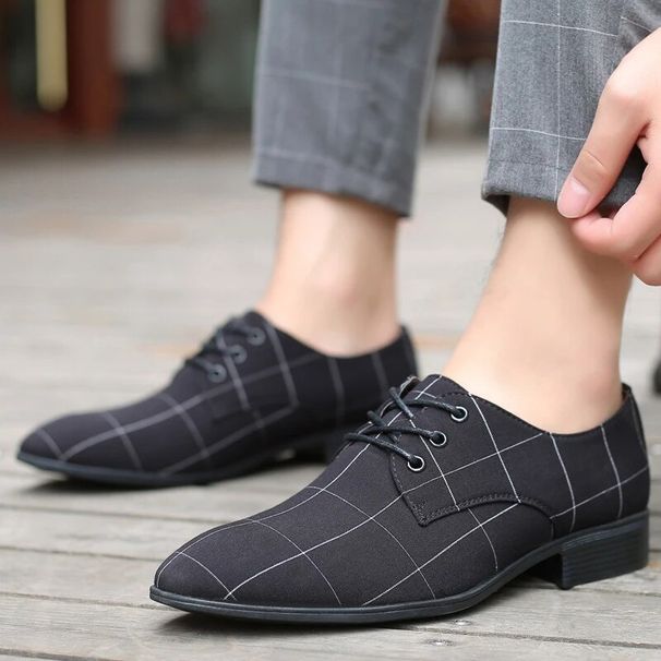 for with Free Shipping Men Brand High Quality Lace Up Oxfords Business Shoes Zapatos De Vestir Hombre_vogvips.com