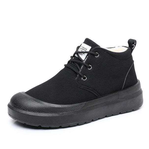 Shoes 2025 Men's Winter New Style Snow Boots, Fleece Warm Shoes, Thick-soled Anti-slip Casual Shoes_vogvips.com