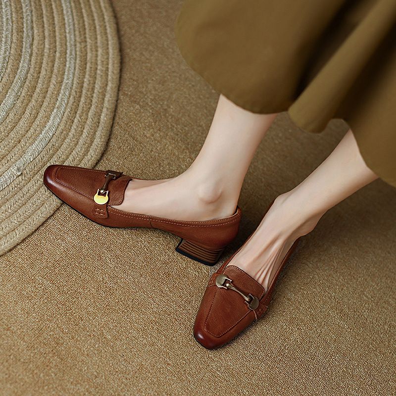 French Style Single-heel Women's Summer Flat Shoes 2026 New Style Mary Jane Women's Shoes_vogvips.com