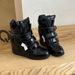 Women's High Top Casual Sneakers Color Block Round Toe Velcro Hidden Height Increase Flat Shoes Versatile Pale Pink Black Pink Silver_vogvips.com