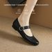 Cameido Women's Spring Soft Sole And Upper Leather Mary Janes Low Heel Low Cut Flats_vogvips.com