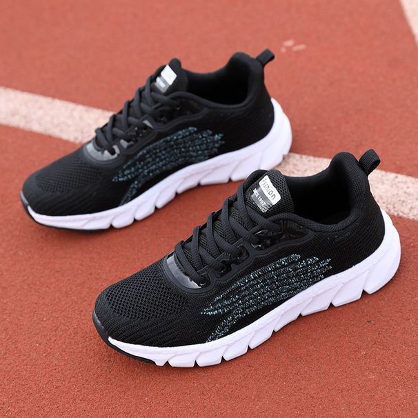 Spring Summer New Flyknit Breathable Men's And Women's Running Casual Sports Shoes, Couple's Small White Shoes_vogvips.com