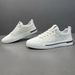 Men's Top Layer Cowhide White 2025 Spring Trend Versatile Casual Men's Leather Board Lazy Shoes_vogvips.com