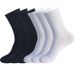 1pairs High Elastic Female Socks Student Black And White Mid-tube Socks Sports Wicking Cotton Socks Casual Solid Color Long Socks Female_vogvips.com