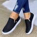 Women's Casual Slip-On Loafers With Zipper - Round Toe Flat Shoes For Autumn Winter, Neutral Style PU Leather Comfortable Walking Shoes_vogvips.com