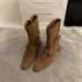 2026 Korean Version New Niche Design Retro French Short Small Square Toe Western Boots, Suede Mid-calf Boots For Women_vogvips.com